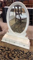 White Mirror with Drawers