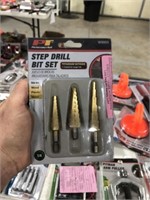 STEP DRILL BIT SET