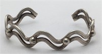 Sterling Silver Mexico Cuff Bracelet