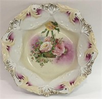 R. S. Prussia Floral Porcelain Bowl