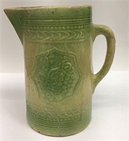 Green Stoneware Pitcher