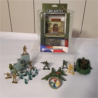 WWII Willy's Jeep toy, Army Soldiers and more