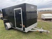 2008 EZEC black enclosed trailer w/ ownership