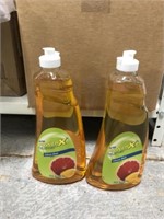 2 BOTTLES POWERX CITRUS ZEST DISH SOAP