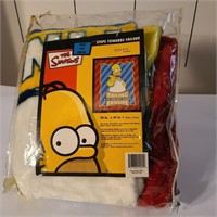 The Simpsons Homer Simpson Throw NEW