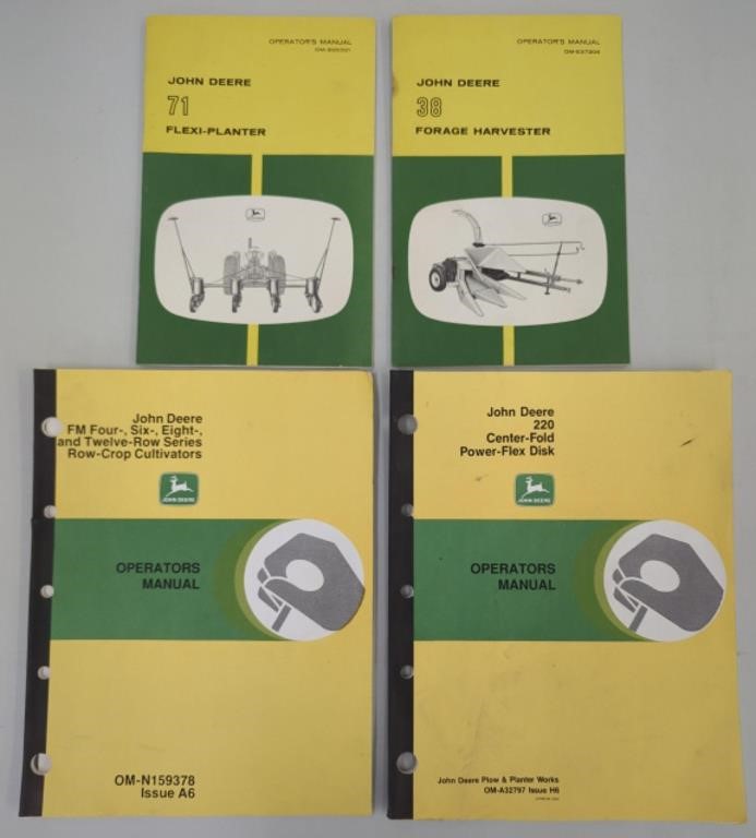 4 Nice Older JD Operators Manuals