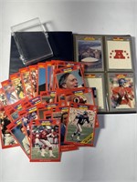 Misc 1990 Pro Set NFL Football cards & a case