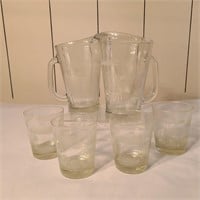 Construction Vehicles Beer Pitchers & Glasses