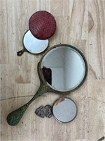 Antique handheld mirrors