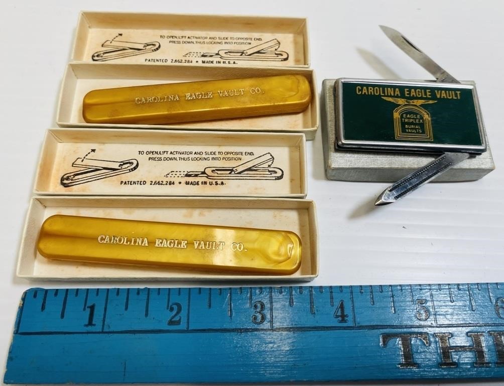 Carolina Eagle Vault Co. Knives & Moneyclip w/ 2