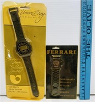 NOS Union Bay & Ferrari LCD Quartz Watches