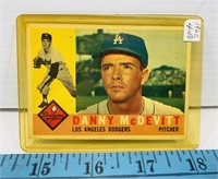 1960 Topps Danny McDevitt #333 Card