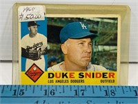 1960 Topps Duke Snider #493 Card