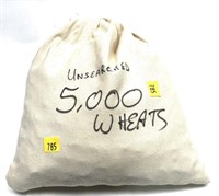 Bag of 5000 wheat cents