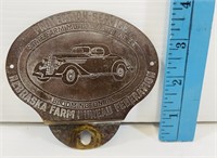 1930 State Farm License Plate Topper