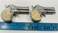 Vintage Hubley Cap Guns - Pair