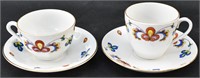 4 Pc. Porsgrund Norway Farmer's Rose China Set