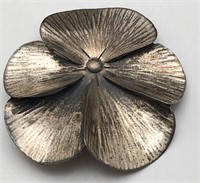 Sterling Silver Flower Broach