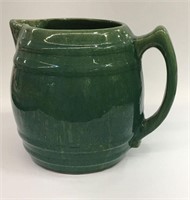 Green Glazed Pottery Pitcher