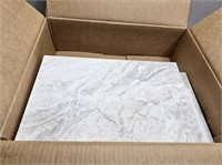 13 Pcs Tan Marble Styled TILE@9.75Wx15.75Lx1/4inD