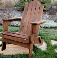Boardwalk Dark Brown Outdoor Wood Adirondack Chair