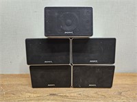 5 SONY Speakers @6.25Wx4inDx4inH #CS untested