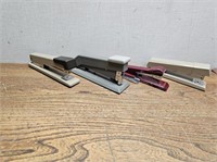 Vintage 3 METAL Styled Paper Staplers +1 Plastic