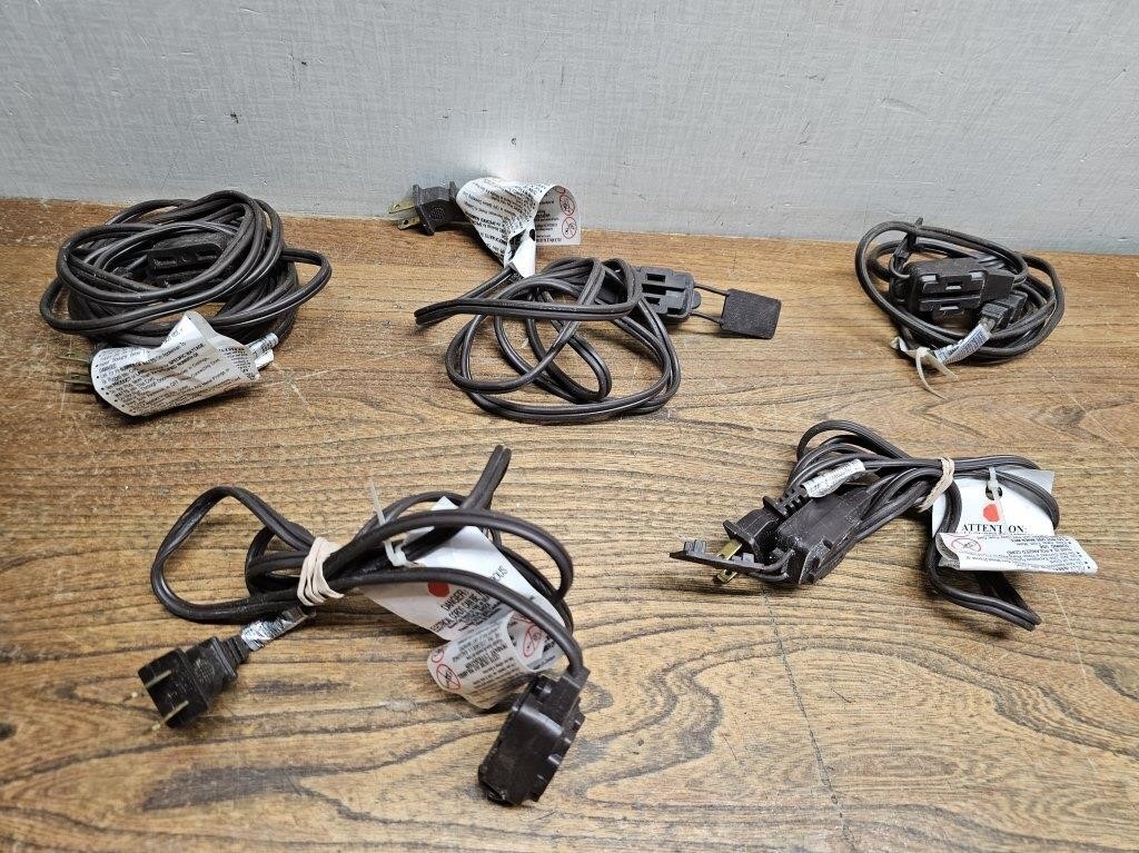 5 BROWN Household Extension Cords