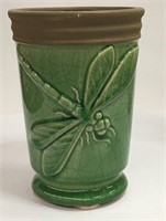 Art Pottery Dragonfly Vase