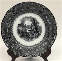 W. Adams & Sons Transferware Plate, Athens