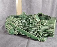 MCCOY POTTERY GREEN LOG PLANTER