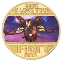IRON MAN 3000 24kt Gold Foil Medallion