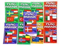 Lot of 9 x 1970's Dandy Gum Flag Parade Packages w