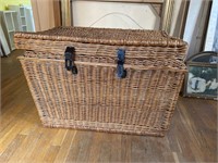 Large Wicker Storage Chest