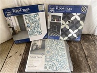 Lot of vinyl floor tiles