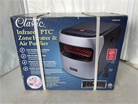 Infrared PTC Zone heater & air purifier