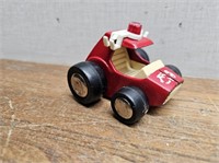 BUDDY L Fire Buggy Red Car@3Wx3.25Lx2.5inH