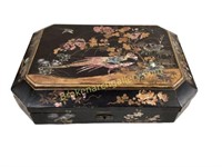 Lacquered Asian Jewelry Case