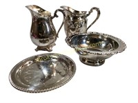 4 Silverplate Serving Articles