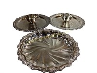 Three Silver Plate Serving Articles