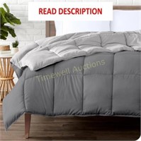 Bare Home King Comforter - Grey/Light Grey
