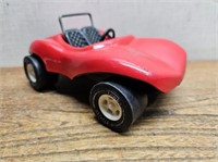 Vintage TONKA RED Car@4.25Wx7Lx3.5inH#steering