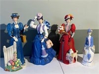 4 Avon Figurines