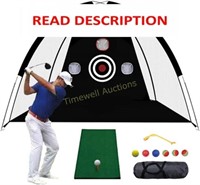 10x7ft Golf Hitting Net with Aids  X-Large