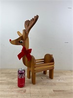 Vintage wooden reindeer