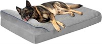 Bnonya Orthopedic Dog Bed 116Lx71Wx17H cm Grey