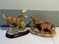2 Deer Statues (Incl. Homco)