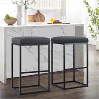 24'' Counter Bar Stool With Footrest