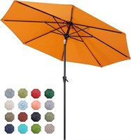 Tempera 9ft Patio Market Outdoor Table Umbrella wi