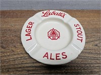 Vintage METAL Ashtray LABATT's Lager Stout Ale @
